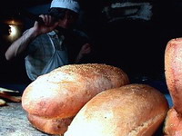 Greek food, village bread