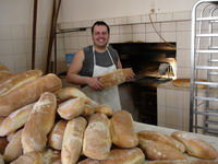 Greek food, bread