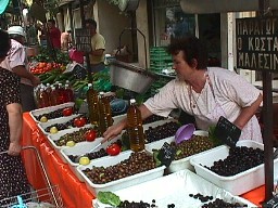 farmers market: olives