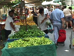farmers market, peppers