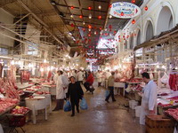 greek food, athens meat market