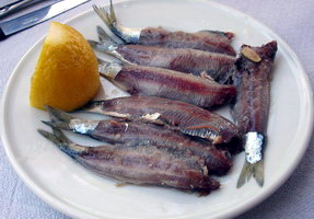 sardeles pastes-raw sardines