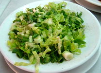 Greek food, marouli salata